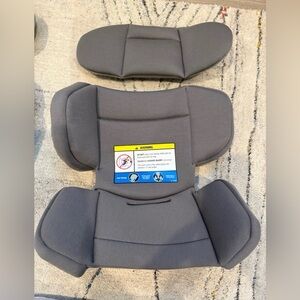 Nuna Rava Refined Gray Infant Car Seat Cushion Insert Set